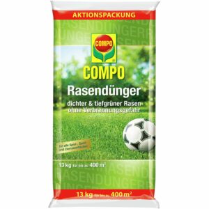 Compo Rasendünger Aktion 13 kg wirkt bis zu 8 Wochen