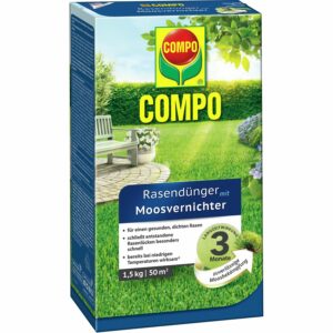 Compo Rasendünger mit Moosvernichter 1